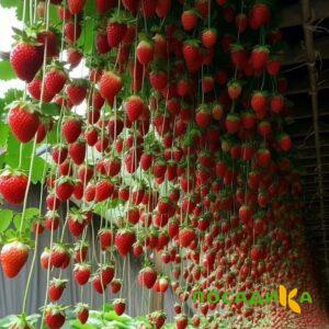 Клубника ампельная Анастасия купить по цене от 370р. в интернет-магазине «Посадика» с доставкой почтой в в Бологоее и по всей России – [изображение №1].